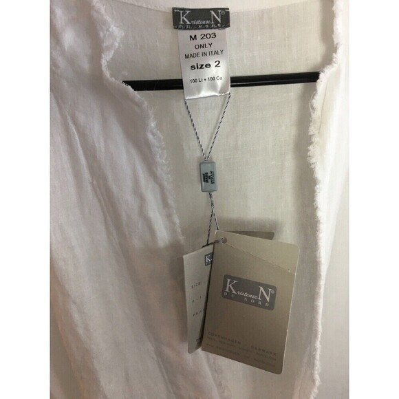NEW KristenseN Du Nord Size 6 8 Linen Cotton Jacket Women’s 2 Cardigan Top NWT - Picture 8 of 8